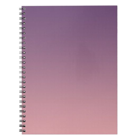 Roze en lila gradiënt, Ombre. Notitieboek (Voorkant)