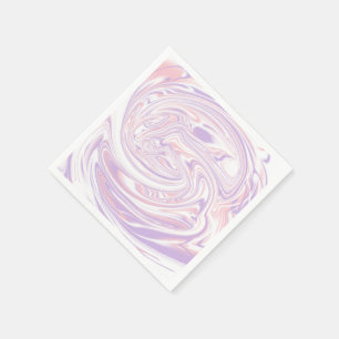 Roze en Lila moderne, vloeibare spelregels Servet