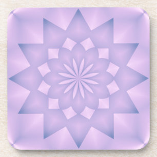 Roze en Lila rosette Bier Onderzetter