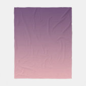 Roze en lila verloop, Ombre. Fleece Deken (Voorkant)