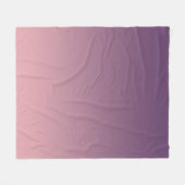Roze en lila verloop, Ombre. Fleece Deken (Voorkant (Horizontaal))