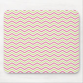 Roze en Limoen Chevron Muismat (Voorkant)