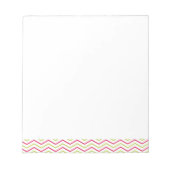 Roze en Limoen Chevron Notitieblok (Voorkant)