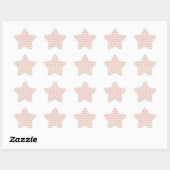 Roze en Limoen Chevron Ster Sticker (Vel)