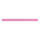 Roze en Limoen Leopard Cheetah Print Grosgrain Lint (Voorkant)