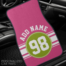 Roze en Limoen Sport Jersey - Aangepast nummer