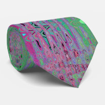 Roze en limoengroene groovy abstracte atomaire gol