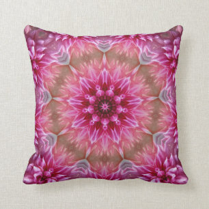 Roze en Magenta Mandala Kussen