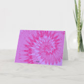 Roze en Magenta Tie Dye 60th Happy Birthday Kaart (Achterkant)