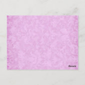 Roze en Magenta Trouwtafel nummer 8 V200 Briefkaart (Achterkant)