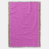 Roze en Magenta Welsh Tapestry Patroon Deken (Voorkant Verticaal)