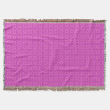 Roze en Magenta Welsh Tapestry Patroon Deken