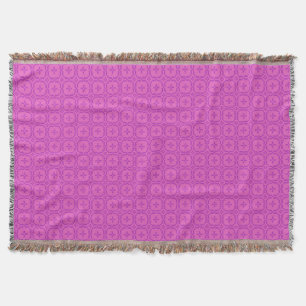 Roze en Magenta Welsh Tapestry Patroon Deken