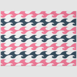 Roze en Marine nautische serie ontwerp 11 Tissuepapier