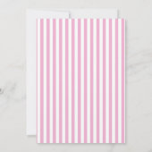 Roze en marineblauw | Monogram bruiloft Kaart (Achterkant)