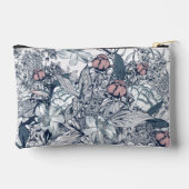 Roze en marineblauwe toile etui (Achterkant)
