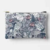 Roze en marineblauwe toile etui (Voorkant)