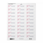 Roze en marineStarfish Return Address Etiket (Full Sheet)