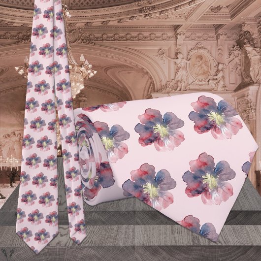 Roze en marinevloer ooit gekleurd weddenschap stropdas