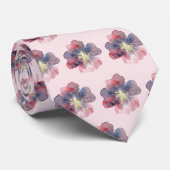 Roze en marinevloer ooit gekleurd weddenschap stropdas (Opgerold)