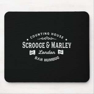 Roze en Marley Counting House Kerstcarol Muismat