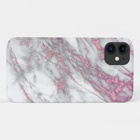 Roze en marmer Iphone-draagtas Case-Mate iPhone Case (Achterkant (horizontaal))