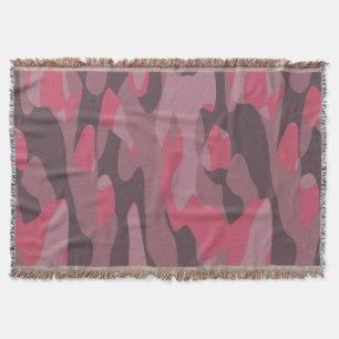 roze en mauve Camo abstract Deken