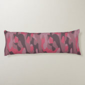 roze en mauve Camo abstract Lichaamskussen (Achterkant)