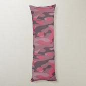 roze en mauve Camo abstract Lichaamskussen (Achterkant (Verticaal))