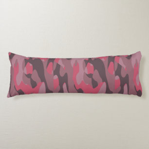 roze en mauve Camo abstract Lichaamskussen