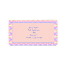 Roze en Mauve de Etiketten van het Adres van de Gr