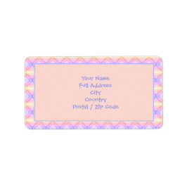 Roze en Mauve de Etiketten van het Adres van de Gr