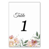 Roze en Mauve  de Nummers van de Lijst van de Flor Kaart (Achterkant)