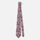 roze en mauve geometrisch stropdas (Voorkant)