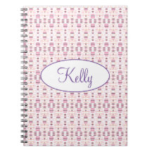 Roze en Mauve gepattereerd