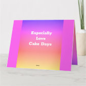 Roze en Mauve Girly Designer Kaart (Achterkant)