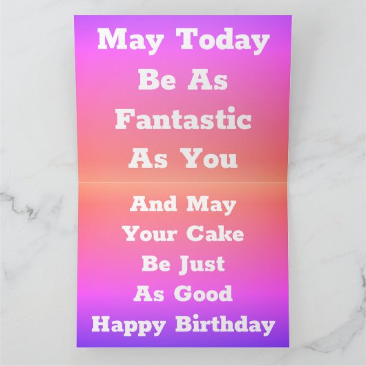 Roze en Mauve Girly Designer Kaart (Binnen)