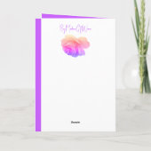 Roze en Mauve Kaart (Achterkant)
