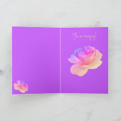 Roze en Mauve Kaart (Binnen)