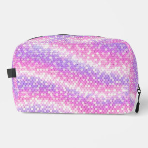 Roze en mauve lovertjes Bling  Toilettasje