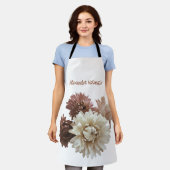 Roze en Mauve Strawflowers  genoemd Schort (Gedragen)