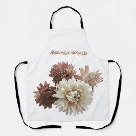 Roze en Mauve Strawflowers  genoemd Schort