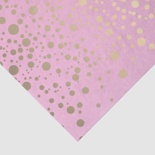 Roze en metalen goudConfetti Tissuepapier (Detail)