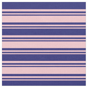 Roze en Midnight Blue-kleurpatroonpatroon Stof