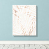 Roze en minimalistische blaasjes met een wand canvas afdruk (Insitu (Houten vloer))