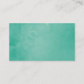 Roze en Mint Bloemen Tafel Nummer Plaatskaartje (Achterkant)