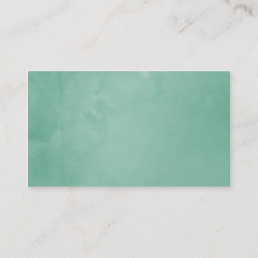 Roze en Mint Bloemen Tafel Nummer Plaatskaartje (Achterkant)