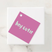 Roze en Mint Cutie XOXO Valentijn Gift Labels (In situ)