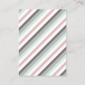 Roze en Mint Elephant Baby shower Cadeauregister Informatiekaartje (Achterkant)