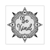 Roze en mint-groen rubberstempel (Afrduk)